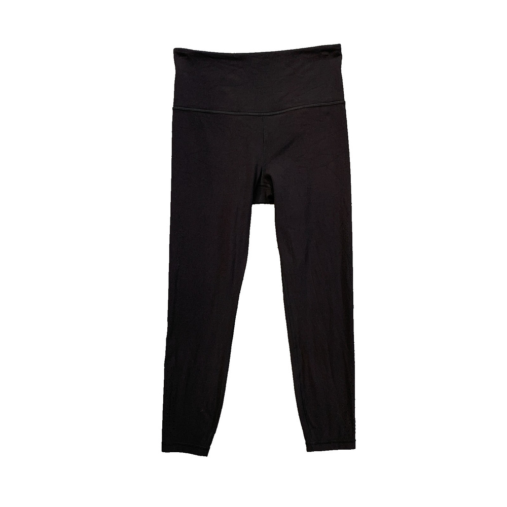 Athleta Leggings Womens S Small Black Elation Lasercut Cropped Workout 7/8 Fit